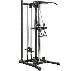 Cable Station Dual Pulley System with Pull up Bar and 14 Adjustable Positions