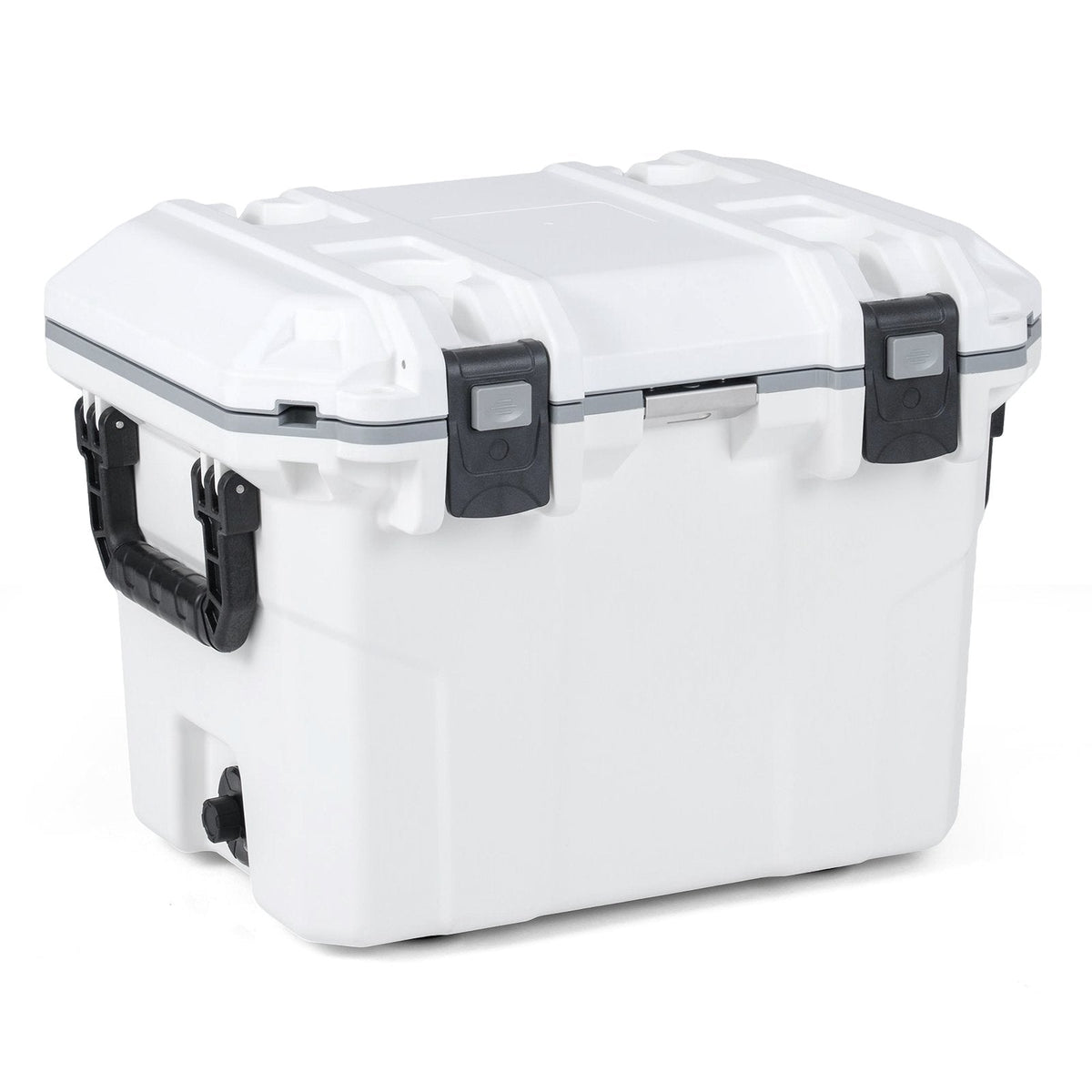 Ultra-Light Injection Molded Cooler 53 QT Hard Ice Chest-White
