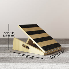 Slant Board, Portable Calf Stretcher with 4-Level Incline, Extra Side-Handle Design and Non-Slip Surface