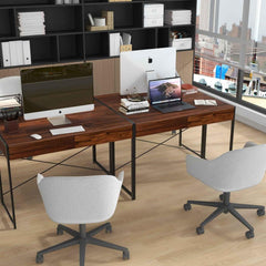 Versatile Home Office Desk and Storage Cabinet Bundle