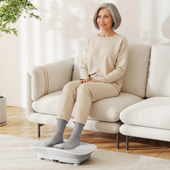 Vibration Plate Exercise Machine for Lymphatic Drainage and Weight Loss with 10 Speed Intensities-Gray