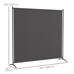 Single Panel Room Divider, UV30+ Privacy Screen, Indoor Outdoor Privacy Panel with Stable Base, Beige