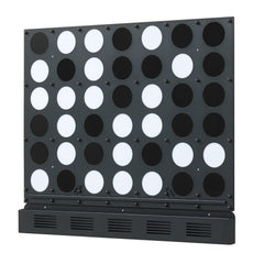 Wall-mounted Metal Connect-4 Game with Acrylic Discs-Black