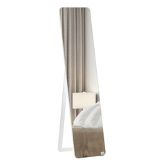Full Length Mirror for Bedroom, Free Standing Dressing Mirror, Wall Mirror with Wood Frame, 15" x 61", Light Walnut