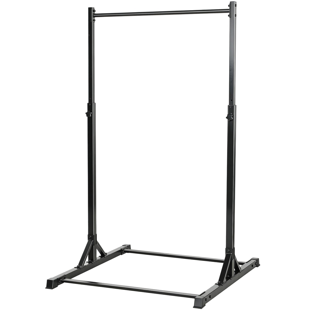 Portable Pull Up Station, Height Adjustable Pull Up Bar with 8 Levels for Home Gym Strength Training, 440LBS Capacity