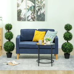 2 Pack 36.1" Artificial Trees, Boxwood Topiary Ball Trees with Pot for Indoor, Outdoor, Home Office, Living Room, Green
