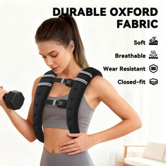 11 lbs Weighted Vest, Weight Vest with adjustable Straps, Convenient Pocket and Reflective Strips, Fit for Men Women