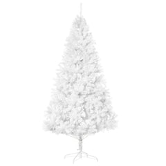 7ft White Christmas Tree Artificial Christmas Tree with 1230 Branch Tips and Metal Stand