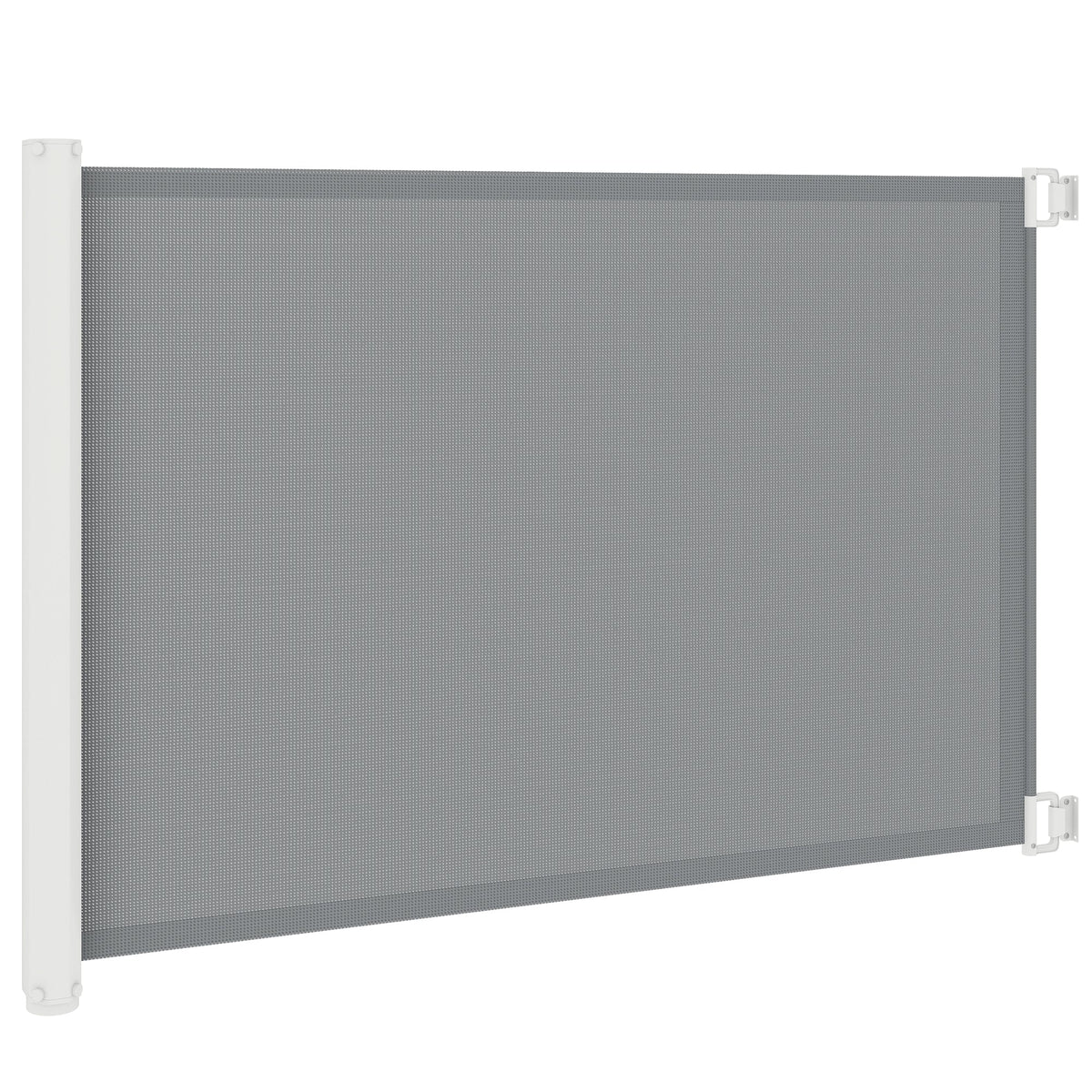Retractable Pet Safety Barrier Gate, Flexible and Extensible for Stairways Doorways Hallways, Grey