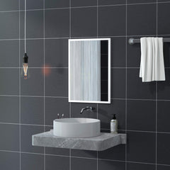 22" x 30" Bathroom Mirror for Wall, Rectangular Mirror for Living Room, Bedroom, Entryway, Black