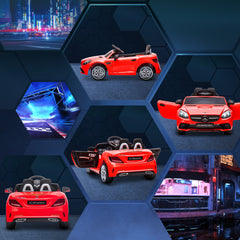 12V Ride On Car with Parent Remote Control Two Motors Music Lights Suspension Wheels for 3-6 Years Pink
