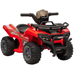 Kids Ride-on ATV Quad Bike Four Wheeler Car with Music, 6V Battery Powered Motorcycle for 18-36 Months, Black
