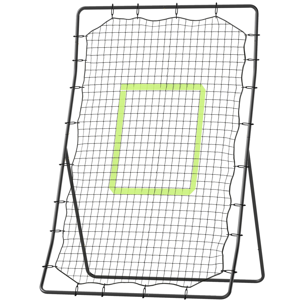 4 x 5.7ft Volleyball Rebounder Net with Strike Zone, Baseball Lacrosse Training Net for Pitching and Fielding