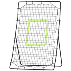 4 x 5.7ft Volleyball Rebounder Net with Strike Zone, Baseball Lacrosse Training Net for Pitching and Fielding