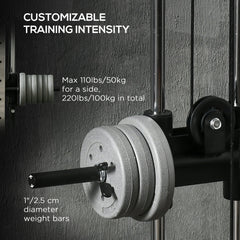 Wall Mount Cable Station, 15 Positions Adjustable Dual Pulley Machine Cable Crossover Machine Home Gym Equipment