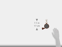 Itzy Ritzy Pacifier Case With Clip – Pacifier Charm Pod Includes Clasp to Easily Attach to a Diaper Bag or Purse; Measures 2.5” in Diameter and Holds 2 Pacifiers, Coffee and Cream