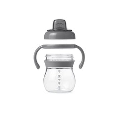 OXO Tot - 6oz Transitions Soft Spout Sippy Cup with Removable Handles - Gray