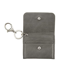 Itzy Ritzy – Itzy Mini Wallet Card Holder & Key Chain Charm; Can Clip to Diaper Bag, Purse, Travel Bag or Keychain; Grayson