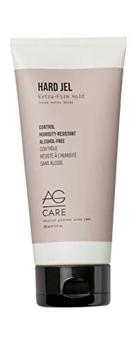 AG Care Hard Jel Extra-Firm Hold Hair Gel - Vegan Strong and Flexible Styling Gel, 6 Fl Oz