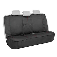 BDK Auto MTSC-268-RD: Waterproof Bench Rear Seat Protector, Red Stitching