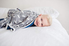 Copper Pearl Large Premium Knit Baby 3 Layer Stretchy Quilt Blanket for Boys"Scout", 10.6 Ounces