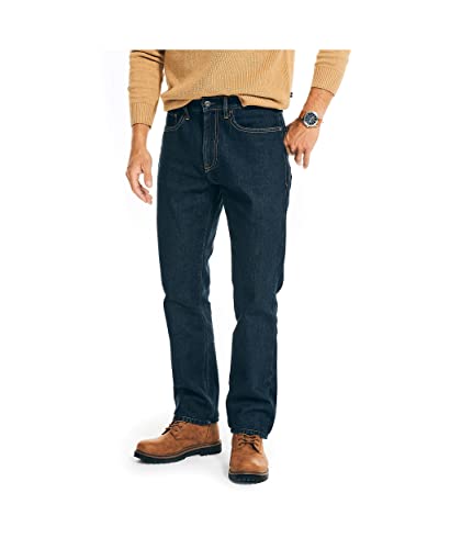 Nautica Men's Vintage Straight Denim Jeans, Pure Ocean Wash, 33W x 32L