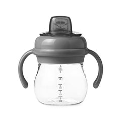 OXO Tot - 6oz Transitions Soft Spout Sippy Cup with Removable Handles - Gray