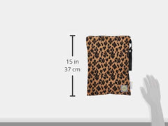 Itzy Ritzy Sealed Wet Bag with Adjustable Handle - Washable & Reusable Wet Bag with Water Resistant Lining Ideal for Swimwear, Diapers, Gym Clothes & Toiletries; Measures 11" X 14", Leopard