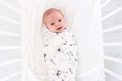 Copper Pearl Large Premium Knit Baby Swaddle Receiving Blanket Marble