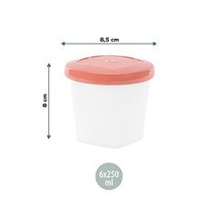 Babymoov Biosourced Food Storage Containers - BPA Free Containers With Leak Proof Lids, Ideal to Store Baby Food or Snacks for Toddlers (PICK YOUR SET SIZE)