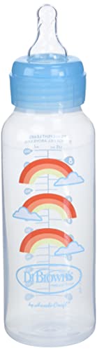 Dr. Brown's Options+ Narrow Bottle to Sippy Baby Bottle Start Kit, Single, Blue, 8 Ounce
