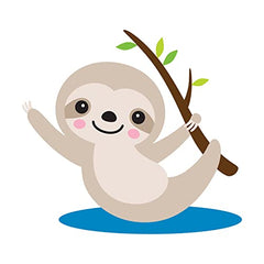 Dr. Brown's Baby Lovey Pacifier & Teether Holder, Sloth with Grey HappyPaci, 100% Silicone, 0-6m