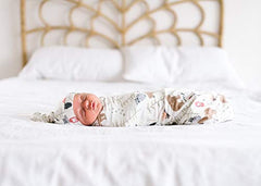 Copper Pearl Large Premium Knit Baby Swaddle Receiving Blanket "Lumberjack" X002DGNZON