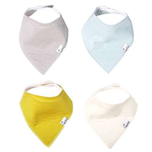 Copper Pearl Baby Bandana Drool Bibs for Drooling and Teething 4 Pack Gift Set"Stone", 136 grams (X002GTPNK1)