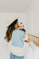 Copper Pearl Baby Burp Cloth Large 21''x10'' Size Premium Absorbent Triple Layer 3-Pack Gift Set''Peanut'''' (PN-WYD7-N9S3)