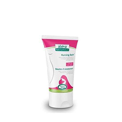 Aleva Naturals Hypoallergenic Nursing Balm Breastfeeding Nipple Cream for Mothers, Plant-Based Natural and Organic Formula, Sensitive Skin Friendly - 1.7 fl. oz / 50ml, Clear