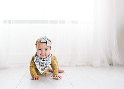 Copper Pearl Baby Bandana Drool Bibs for Drooling and Teething 4 Pack Gift Set "Dot" by