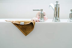 Copper Pearl 6 Ultra Soft Baby Bath Washcloths Premium Large Soft"River" (Blue/Brown/Green) 11" x 11" Towels