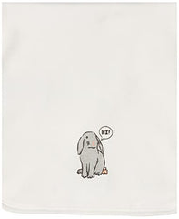 Amazon Essentials Baby Burp Cloths One Size, 6-Pack Grey Bunnies,