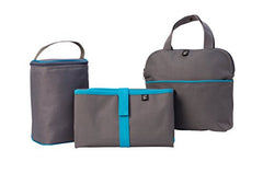J.L. Childress MaxiCOOL 4-Bottle Cooler, Grey/Teal