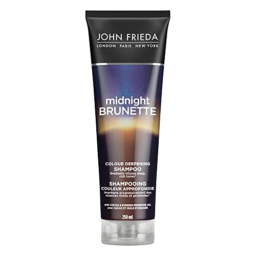John Frieda Midnight Brunette Colour Deepening Shampoo, for Soft Rich Hair (250 mL)