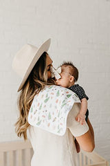 Copper Pearl Baby Burp Cloth Large 21''x10'' Size Premium Absorbent Triple Layer 3-Pack Gift Set''Peanut'''' (PN-WYD7-N9S3)