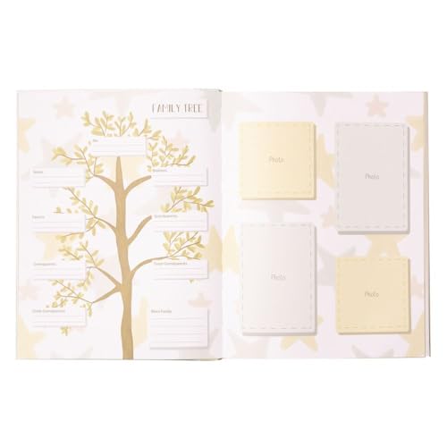 C.R Gibson B2-23934 Love You to the Moon and Back Gender Neutral Baby Memory Book, 8.8'' W x 11.2'' H