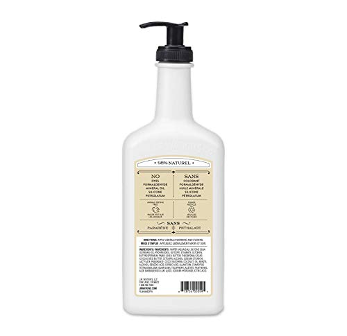 J.R. Watkins Coconut Milk and Honey Daily Moisturizing Lotion, Body Cream in Pump Dispenser, Hydrating Skin Cream Made with Shea Butter, Cocoa Butter, Coconut Oil & Vitamin E, 532 Milliliters