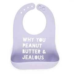 Bella Tunno Why You Jealous Wonder Bib, Purple