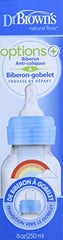 Dr. Brown's Options+ Narrow Bottle to Sippy Baby Bottle Start Kit, Single, Blue, 8 Ounce