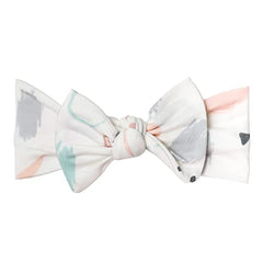 Baby Stretchy Soft Knit Headband Bow"Bayside" by Copper Pearl