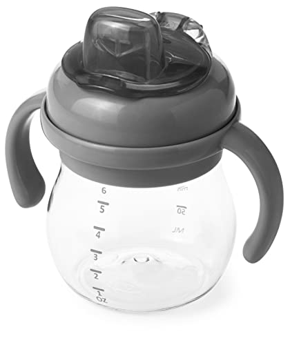 OXO Tot - 6oz Transitions Soft Spout Sippy Cup with Removable Handles - Gray