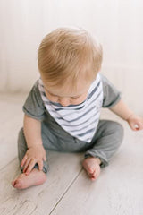 Copper Pearl Baby Bandana Drool Bibs 4 Pack Gift Set for Boys or Girls "Noah Set" by Copper Pearl