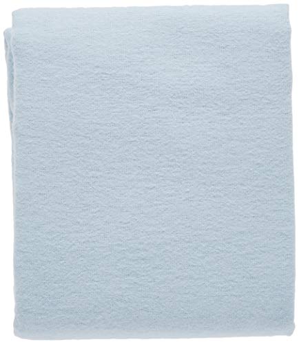 Kushies Premium Soft Newborn Flannel Receiving Blanket, 30" x 30" square for swaddling, Solid Blue